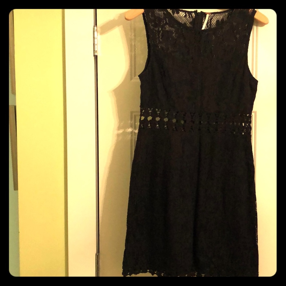 Lacey little black dress